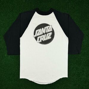 Vintage Y2K Santa Cruz Skateboards Raglan T-Shirt